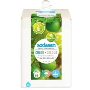 Sodasan Tvättmedel Color Lime Bag-in-Box 5 liter produkt bild