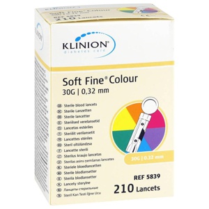 Soft FINE colour Lanzetten 30 G 0,32 mm Produktbild
