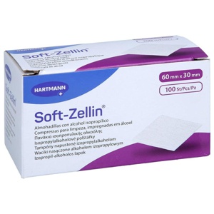 SOFT-ZELLIN Alkoholtupfer 30x60 mm Produktbild