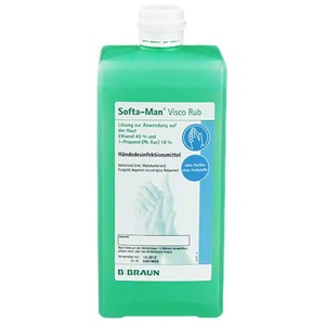 SOFTA MAN ViscoRub Händedesinfektionsmittel 1000 ml Lösung Produktbild