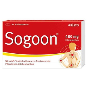 Sogoon Teufelskralle Filmtabletten, 20 St Filmtabletten Produktbild