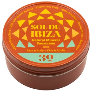 Sol De Ibiza Face & Body Tin Daily Organic Sunscreen SPF30 100 g produktbillede