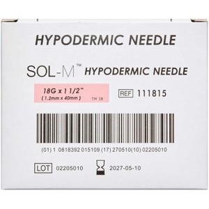 Sol-m kanyle 18g x 1 1/2 pink produktbillede