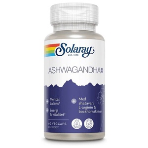 Solaray Ashwagandha+ – Stressbalanse og vitalitet 60 kapsler produktbilde