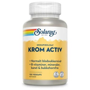 Solaray Krom Activ 100 tabletter produktbilde