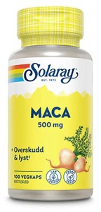 Solaray maca 500 mg 100 kapsler produktbilde
