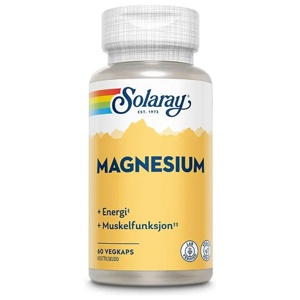 Solaray magnesium 200 mg 60 kapsler produktbilde
