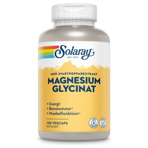 Solaray Magnesium Glycinat 120 kapslar produkt bild