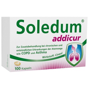 Soledum addicur 200 mg magensaftres.Weichkapseln Produktbild