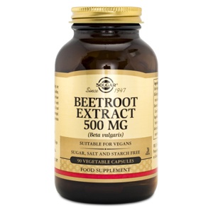 Solgar Beetroot Extract 500 mg 90 kapsler produktbillede