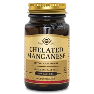 Solgar Chelated Mangan 100 tabletter produktbillede
