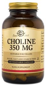 Solgar Choline, 100 kaps produkt bild