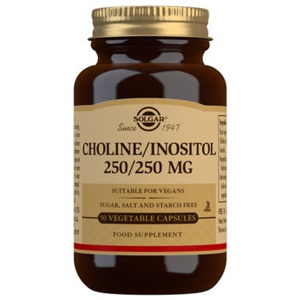 Solgar Choline+Inositol 50 kapsler produktbillede