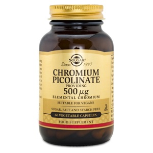 Solgar Chromium Picolinate 500 60 kapsler produktbillede