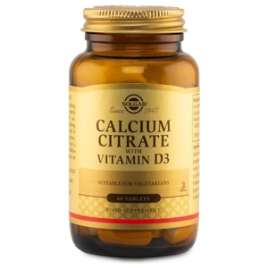 Solgar Kalciumcitrat med Vitamin D3 60 tabl produkt bild