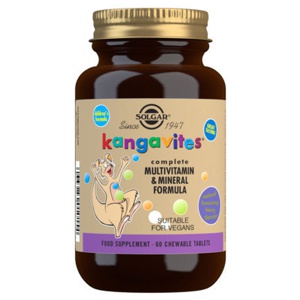 Solgar Kangavites Multivitamin Børn Bouncing Berry 60 tabletter produktbillede