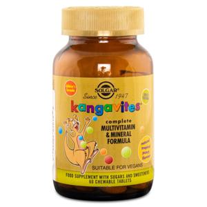 Solgar Kangavites Multivitamin Barn Tropical Punch 60 tabl produkt bild
