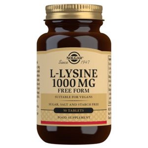 Solgar L-Lysine 1000 mg 50 tabl produktbillede