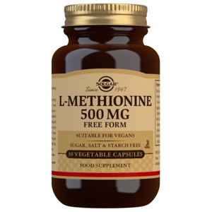 Solgar L-Methionine 500 mg 30 kaps produkt bild