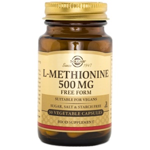Solgar L-Methionine 500 mg 30 kapsler produktbillede