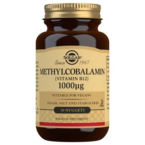 Solgar Methylcobalamin B12 1000 ug 30 nuggets produktbillede