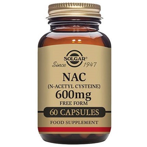 Solgar NAC (N-Acetyl Cysteine) 600 mg - 60 kapsler produktbillede