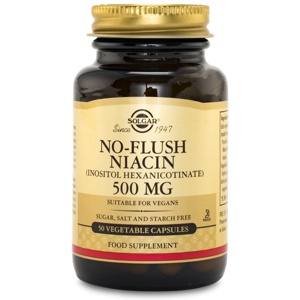 Solgar No-Flush Niacin 50 kapsler produktbillede