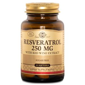 Solgar Resveratrol 250 mg 30 softgel produkt bild