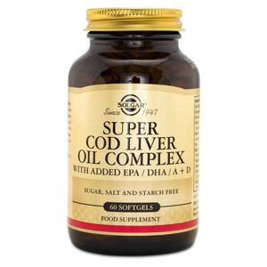Solgar Super Cod Liver Oil Complex 60 kaps produkt bild