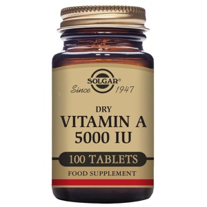 Solgar Dry Vitamin A 5000 IU, 100 tabl produkt bild