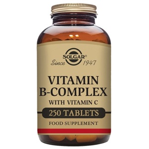 Solgar Vitamin B-Complex + C - 250 tabl produktbillede