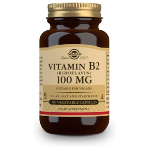 Solgar Vitamin B2 100 mg 100 kapslar produkt bild