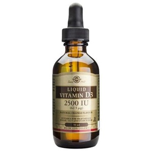 Solgar Vitamin D3 Liquid 2500 IE, 59 ml produkt bild