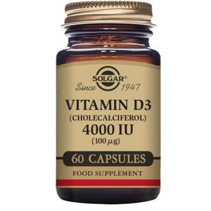 Solgar - Vitamin D3 Kolekalciferol 100 mcg 60 kapslar produkt bild