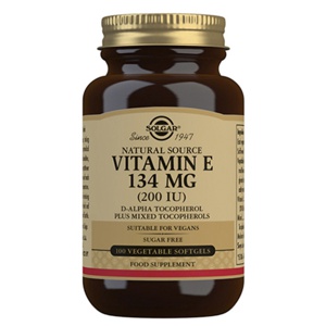 Solgar E-vitamin 134 mg - 100 kap produktbillede
