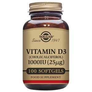 Vitamin D 1000 IU 100 kapslar produkt bild