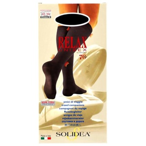 Solidea Relax Unisex knæstøttestrømpe 70 sort Str. XXL, 1 par produktbillede