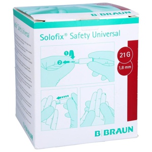SOLOFIX Safety Univers.Lanzet.21 G 1,8 mm Stichl. Produktbild