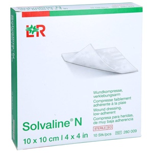SOLVALINE N Kompressen 10x10 cm steril Produktbild