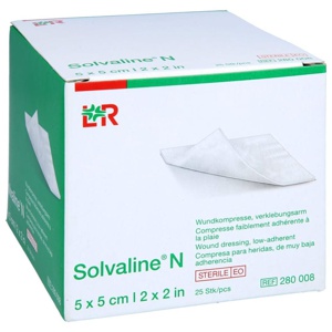 SOLVALINE N Kompressen 5x5 cm steril Produktbild