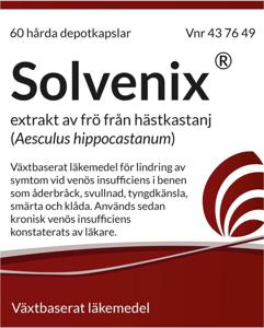 Solvenix, depotkapsel, hård, 60 st produkt bild