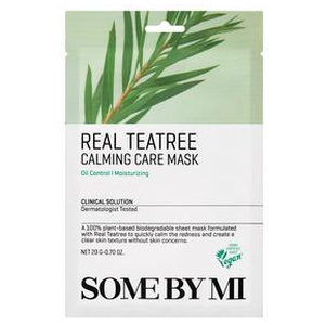 Some By Mi Real Teatree Calming Care Mask - 20 g. produktbillede