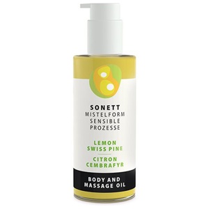 Sonett Krops & Massageolie Citron/ Cembrafyr - 145 ml. produktbillede