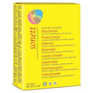 Sonett Vaskepulver Hvitt & Farget tøy 2,4 kg produktbilde