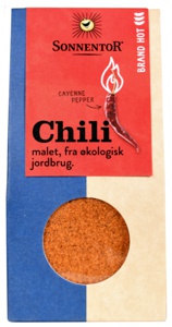 Sonnentor Chili Hot Malet Økologisk Ekstra Stæk   40 g produktbillede