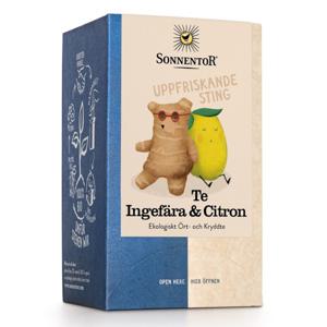 Sonnentor Ingefära Citron Te EKO - 18 Påsar produkt bild