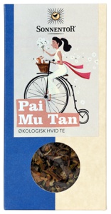 Sonnentor Pai Mu Tan hvid te Ø 40 g produktbillede