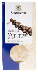 Sonnentor Vitpeppar Mald 35 G produkt bild