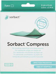 Sorbact Compress 4 x 6 cm, 3 st produkt bild