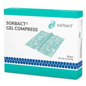 Sorbact Gel Compress 7.5x7.5 cm produkt bild